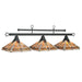 RAM Game Room Melbourne-3LT Billiard Light Matte Black MIV-B54 MB