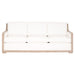 Essentials For Living Stitch & Hand - Dining & Bedroom Manhattan 85" Wood Trim Sofa 6720-3.LPPRL/NG