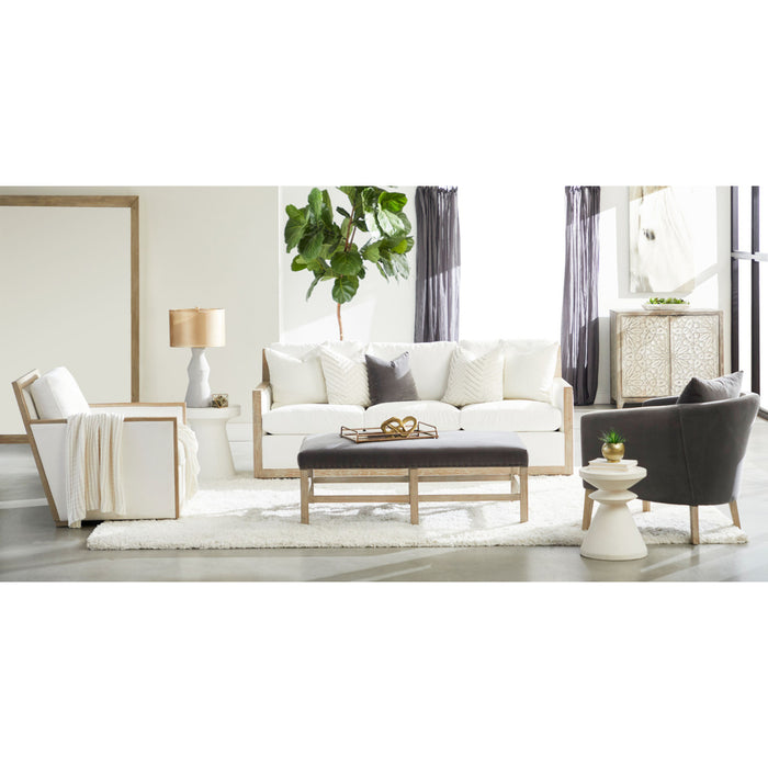 Essentials For Living Stitch & Hand - Dining & Bedroom Manhattan Wood Trim Sofa Chair 6720-1.LPPRL/NG