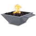 The Outdoor Plus 24" Maya Powder Coated Fire & Water Bowl Wave Scupper | Match Lit