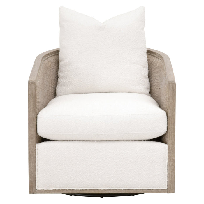Essentials For Living Stitch & Hand - Dining & Bedroom McGuire Swivel Club Chair 6643.BOU-SNO/NG