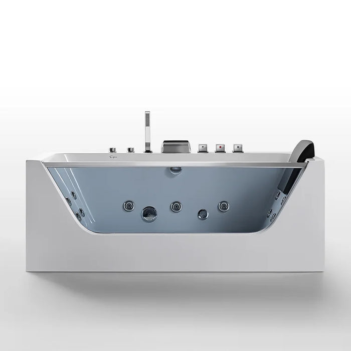 Empava 59 inch Whirlpool Rectangular Bathtub - EMPV-59JT408LED