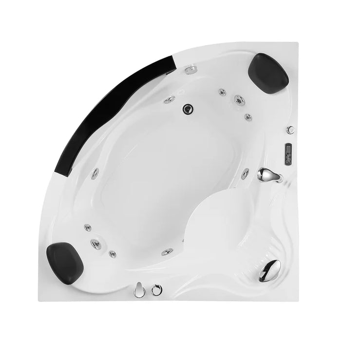 Empava 59 inch Whirlpool LED Corner Bathtub - EMPV-59JT319LED