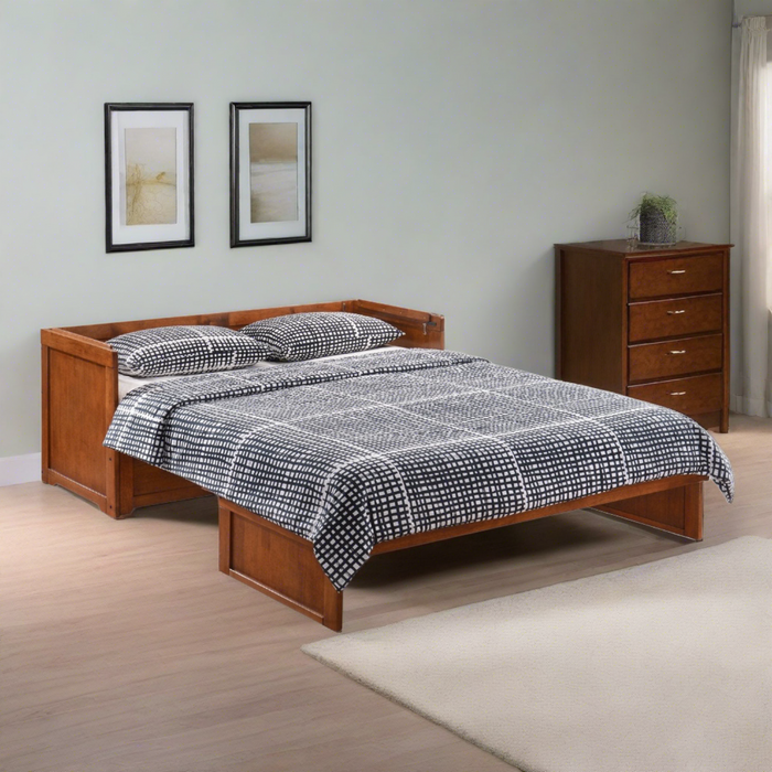 Night and Day Furniture Queen Murphy Cabinet Bed Cube Complete
