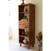Kalalou Tall Acacia Wood Cabinet With Two Drawers