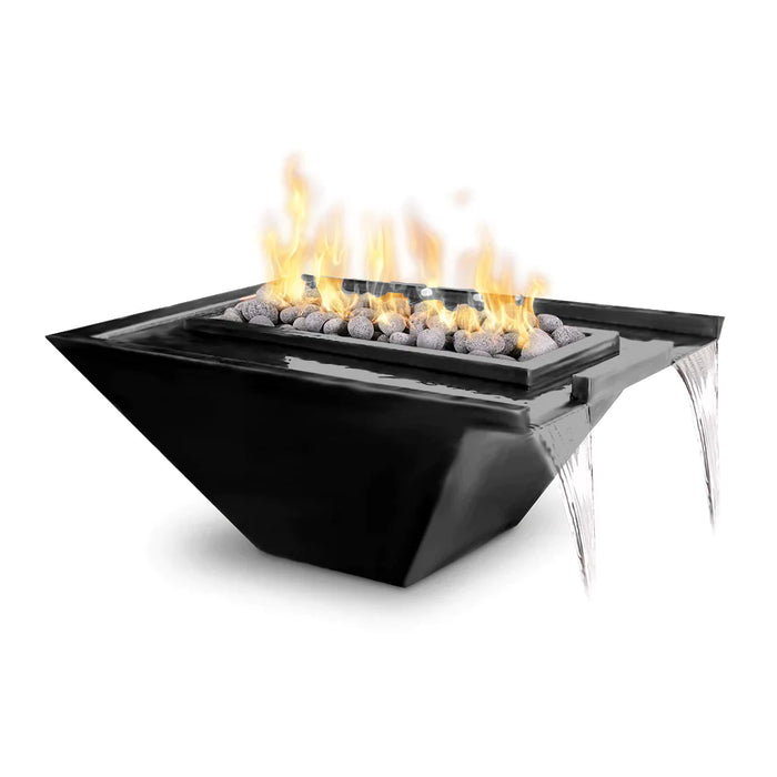 The Outdoor Plus Nile 36" Rectangular Fire & Water Bowl | Powder Coated Metal