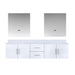 Lexora Home Geneva Bath Vanity with Cultured Marble Countertop