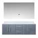 Lexora Home Geneva Bath Vanity with White Quartz Countertop