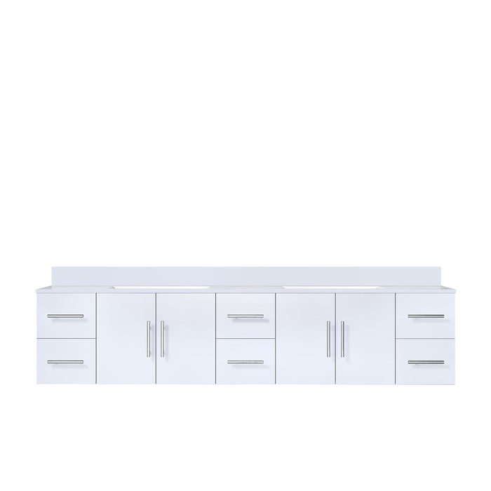 Lexora Home Geneva Bath Vanity with White Quartz Countertop