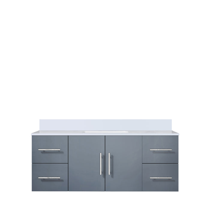 Lexora Home Geneva Bath Vanity with White Quartz Countertop