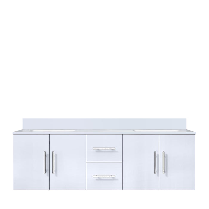 Lexora Home Geneva Bath Vanity with Cultured Marble Countertop