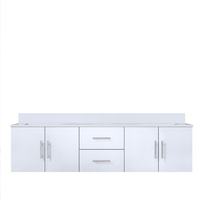 Lexora Home Geneva Bath Vanity with White Quartz Countertop