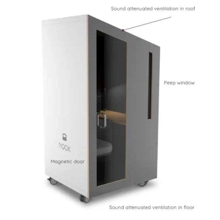 Nook Solo Quiet Office Huddle Meeting Pod