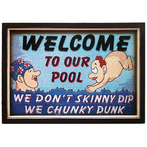 RAM Outdoor Décor Chunky Dunk Pool Wall Sign ODR159