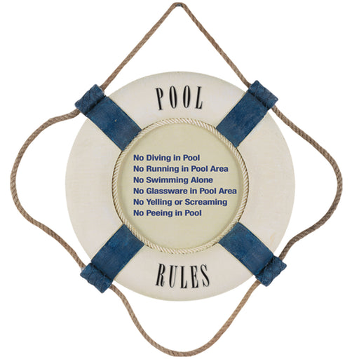 RAM Outdoor Décor 15" Outdoor Pool Rules ODR293