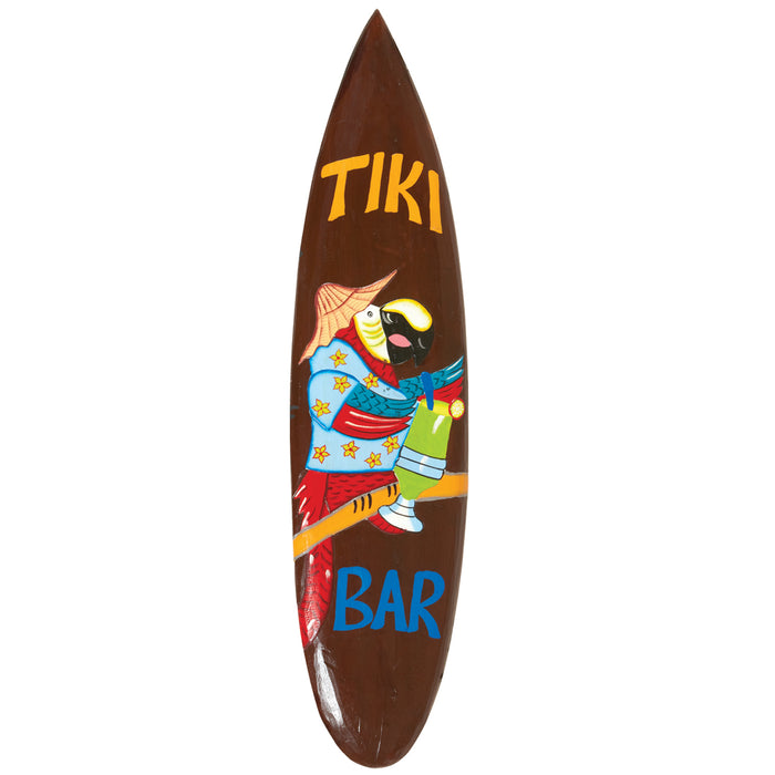 RAM Outdoor Décor Parrot Tiki Bar Surfboard ODR716