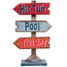 RAM Outdoor Décor Hot Tub, Pool, Tiki Bar Stand Up Sign ODR780