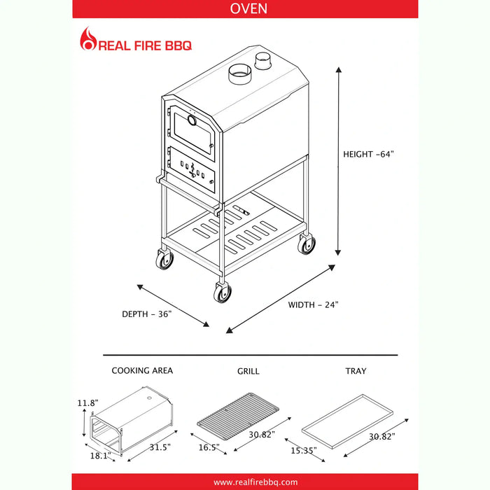 Ñuke BBQ Wood Fired Outdoor Oven 60