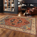 Pasargad Home Serapi Collection Hand-Knotted Rust Wool Area Rug- 9' 2" X 11'11" PB-5B 9x12