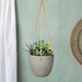 LH Imports Classic Small Hanging Pot - Cement Grey PAT020-S