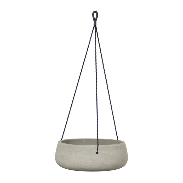 LH Imports Circular Medium Hanging Pot - Cement Grey PAT021-M