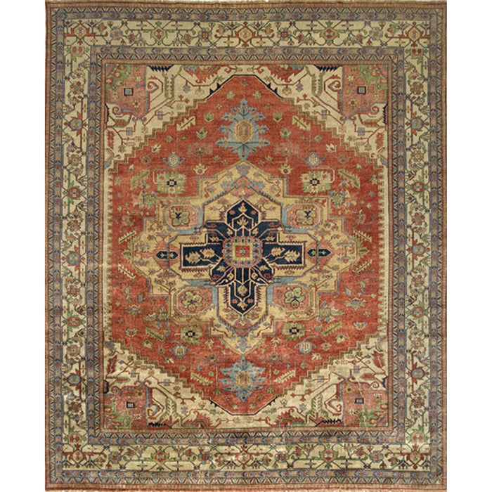 Pasargad Home Serapi Collection Hand-Knotted Wool Area Rug-14' 0" X 14' 0" PB-10B IVO 14x14