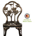 Hibiscus 3-Piece Outdoor Bistro Set for Patio, Antique Bronze