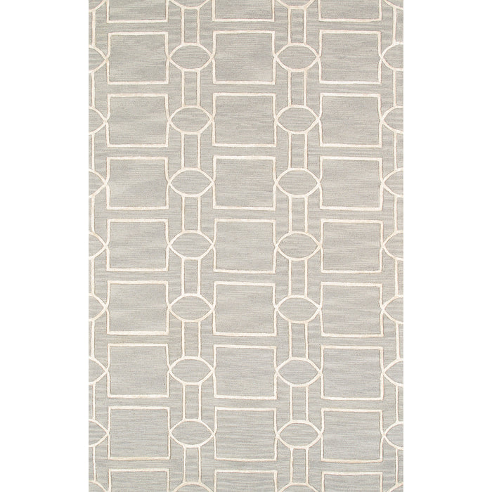 Pasargad Home Transitional Collection Hand-Tufted Silk & Wool Area Rug- 5' 0" X 8' 0" PBW-2SAM 5x8