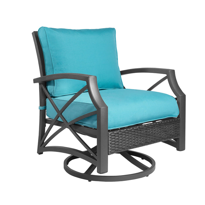 Serenity Rattan Wicker Swivel Chair