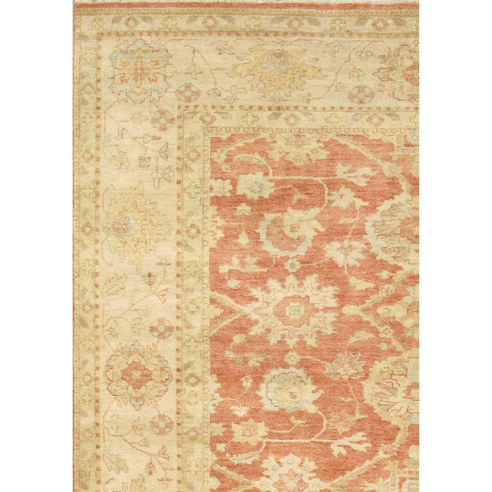 Pasargad Home Melody Collection Hand-Knotted Lamb's Wool Area Rug- 6' 3" X 8' 11" PJ-504 6X9