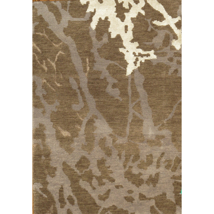 Pasargad Home Modern Collection Hand-Knotted Silk & Wool Area Rug- 2' 0" X 3' 0" PJHAD-3 2x3
