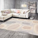 Pasargad Home Modern Collection Hand-Knotted Silk & Wool Silver Area Rug- 8' 1" X 9'10" PKE-162 8x10