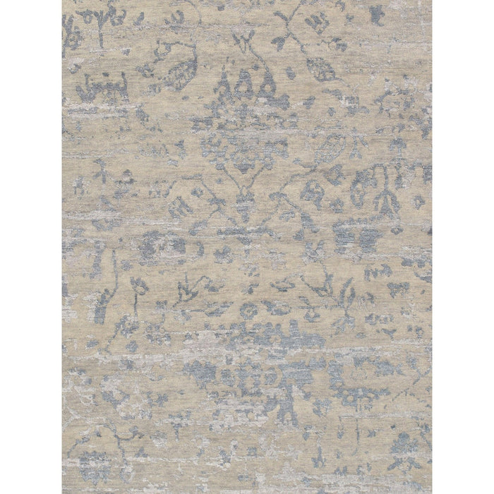 Pasargad Home Transitional Collection Hand-Knotted Silk & Wool Area Rug- 7'11" X 9'10" PKRZ-40 8x10