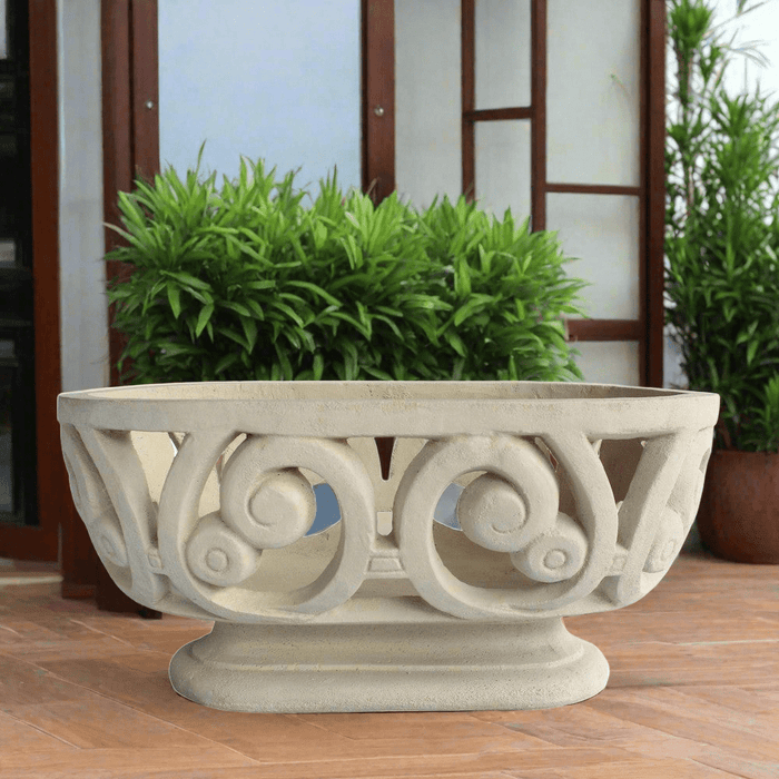 indoor oval planter Anderson Teak PL-V2311 Milano Oval Planter