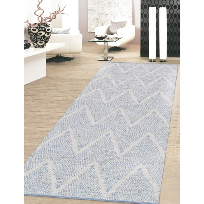 Pasargad Simplicity Collection Hand-Woven Cotton Runner- 2' 6" X 10' 0" plw-05 2.06x10