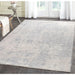 Pasargad Home Beverly Collection Hand-Loomed Grey Silk Rug- 9' 0" X 12' 0" POP-8402 9x12