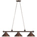 RAM Game Room 54" 3LT Billiard Light-Oil Rubbed Bronze PR54 ORB