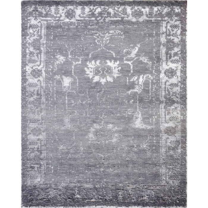 Pasargad Home Silk Fusion Florence Collection Hand-Knotted Silk & Wool Area Rug- 5' 0" X 8' 0" Praya-07 dar 5x8