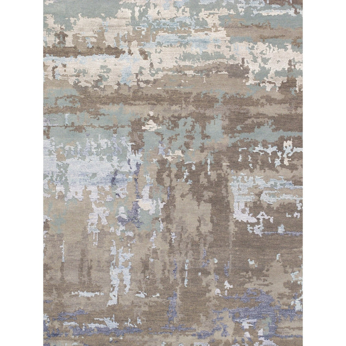Pasargad Home Transitional Collection Hand-Knotted Silk & Wool Area Rug- 7'11" X 10' 0" PRR-01 8x10