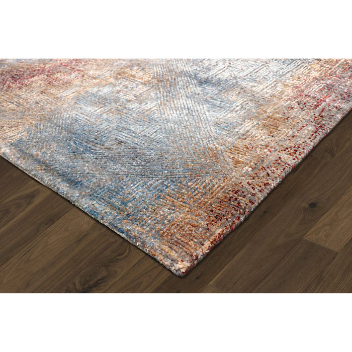 Pasargad Home Cosmo Collection Hand-Knotted Silk & Wool Area Rug- 8'11" X 12' 4" PS-241 9X12