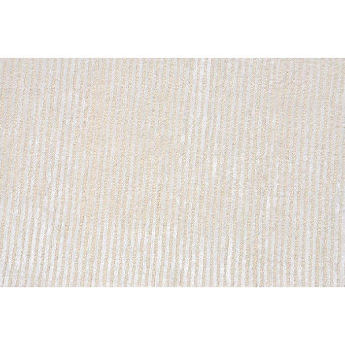 Pasargad Home Edgy Collection Hand-Tufted Bamboo Silk & Wool Area Rug- 9' 9" X 13' 9" , Beige/Beige pvny-1 10x14