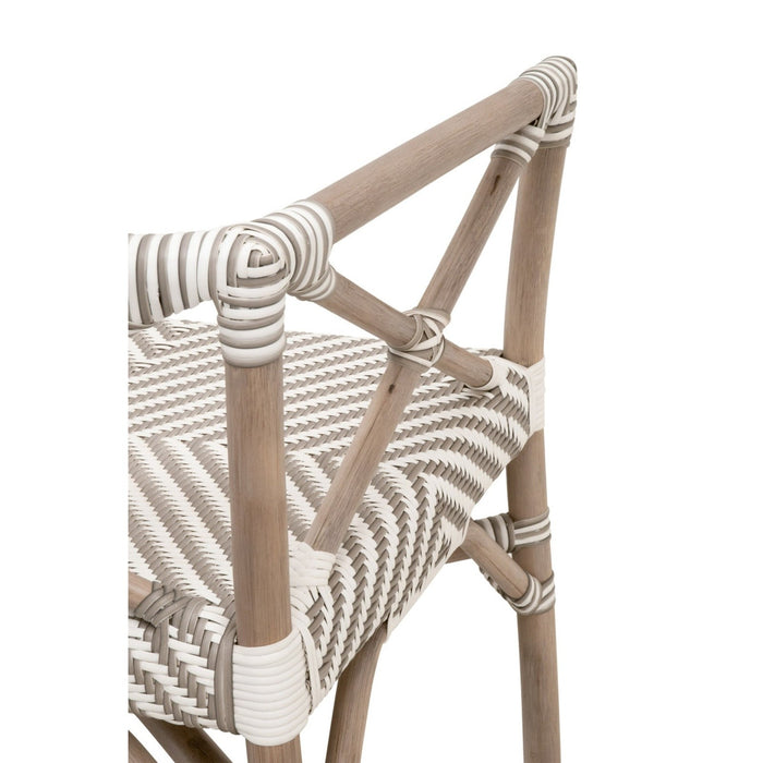 Essentials For Living The Hamptons Palisades Bench 4120.STO-WHT/MGRY