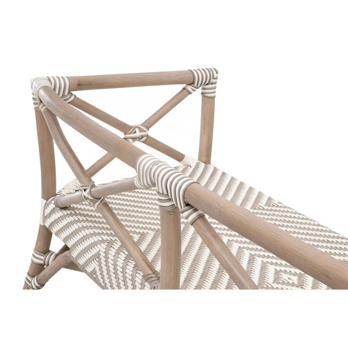 Essentials For Living The Hamptons Palisades Bench 4120.STO-WHT/MGRY