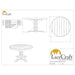LuxCraft 4' Round Table