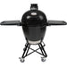 Primo All-In-One Round Ceramic Kamado Grill With Cradle & Side Shelves - PGCRC