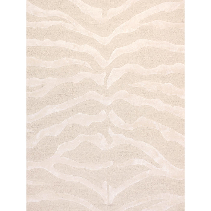 Pasargad Home Edgy Collection Hand-Tufted Bamboo Silk & Wool Area Rug, 12' 0" X 15' 0", Ivory pvcsk-01 12x15