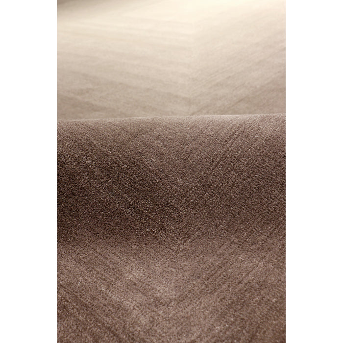 Pasargad Home Rodeo Collection Hand-Tufted Brown/Ivory Bsilk & Wool Area Rug- 8' 9" X 11' 9" PCC-03 9X12