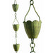 Patina Products Verdigris Flower Cup Rain Chain-Half Length R253H