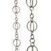 Patina Products Brushed Stainless Life Circles Rain Chain-Half Length R263H