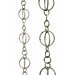Patina Products Brushed Stainless Life Circles Rain Chain-full length R263
